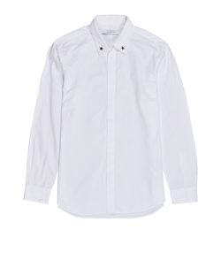 Givenchy Star Studded Shirt, Cotton, White, Sz S, 3*