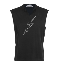 Givenchy Lightning Bolt Vest, Cotton, Black,Size M 2*