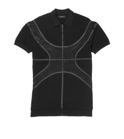 トップス archive GIVENCHY polo shirt Givenchy - Logo-Print Cotton-Piqué Half-Zip Polo Shirt