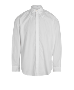 Givenchy Star Detail Button Up Shirt, Mens, Cotton, White, Sz XXS, 3*