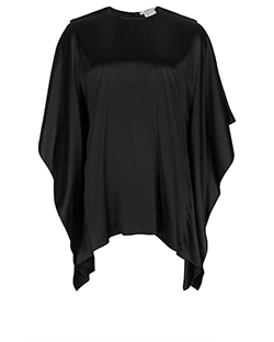 Givenchy Poncho Top, Silk, Black, 14