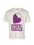 Gucci Strawberry T-Shirt, &pound;150, Clothing, Purple/White, Cotton, Front view