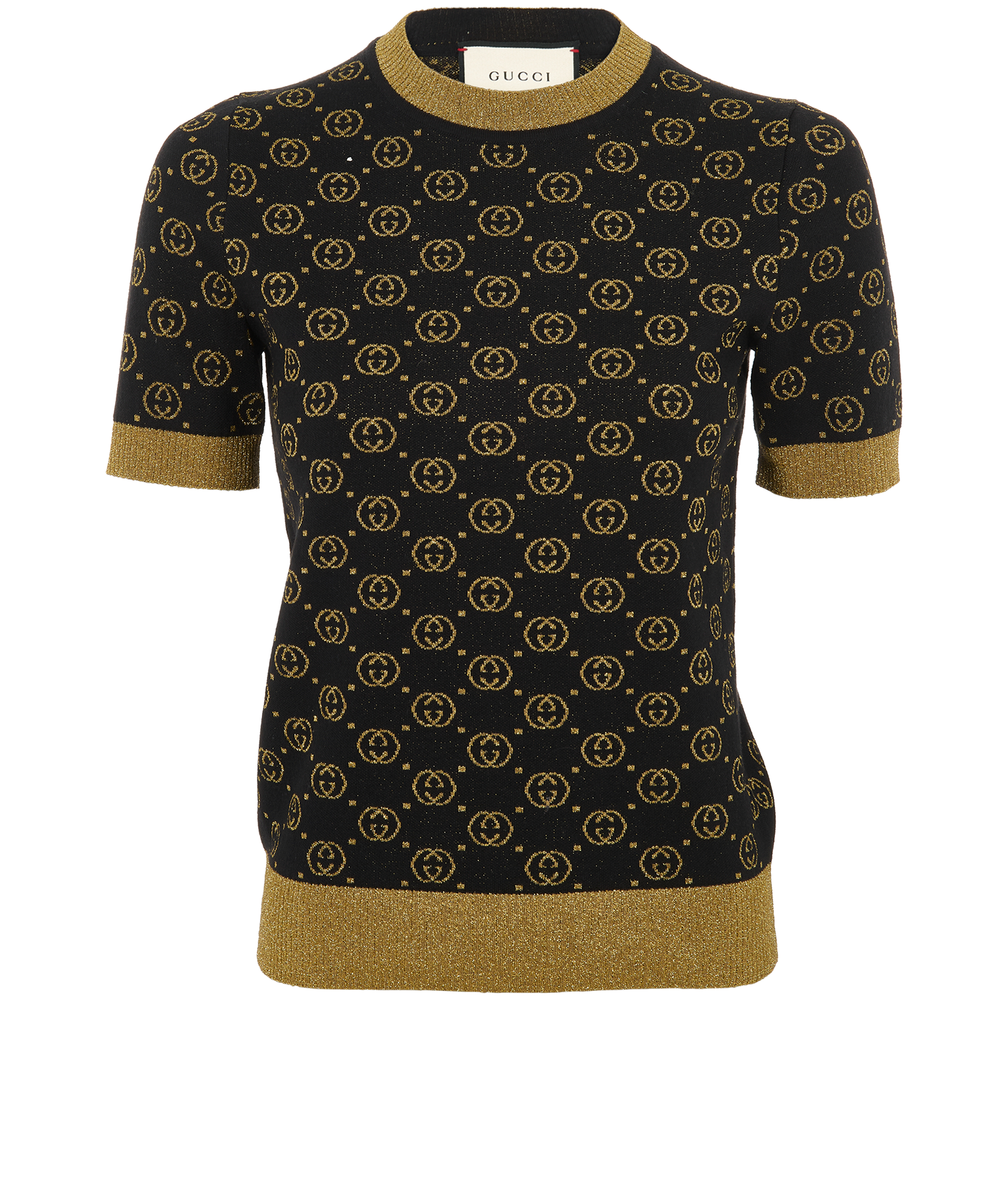 Pre-loved Gucci GG Metallic Jacquard Top - £380