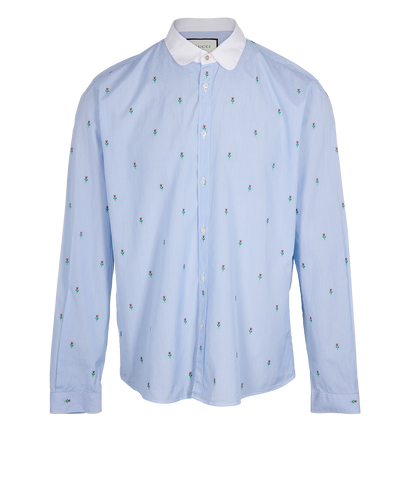 Gucci Flower Embroidered Shirt, front view