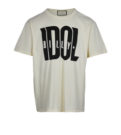 Gucci Billy Idol T-shirt, Cotton, Cream, Sz XL, 3*