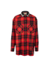 Gucci Plaid Embellished Collar Shirt, £450, Clothing, Black/Red, Wool, Front view