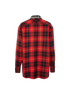 Gucci Plaid Embellished Collar Shirt, £450, Clothing, Black/Red, Wool, Back view