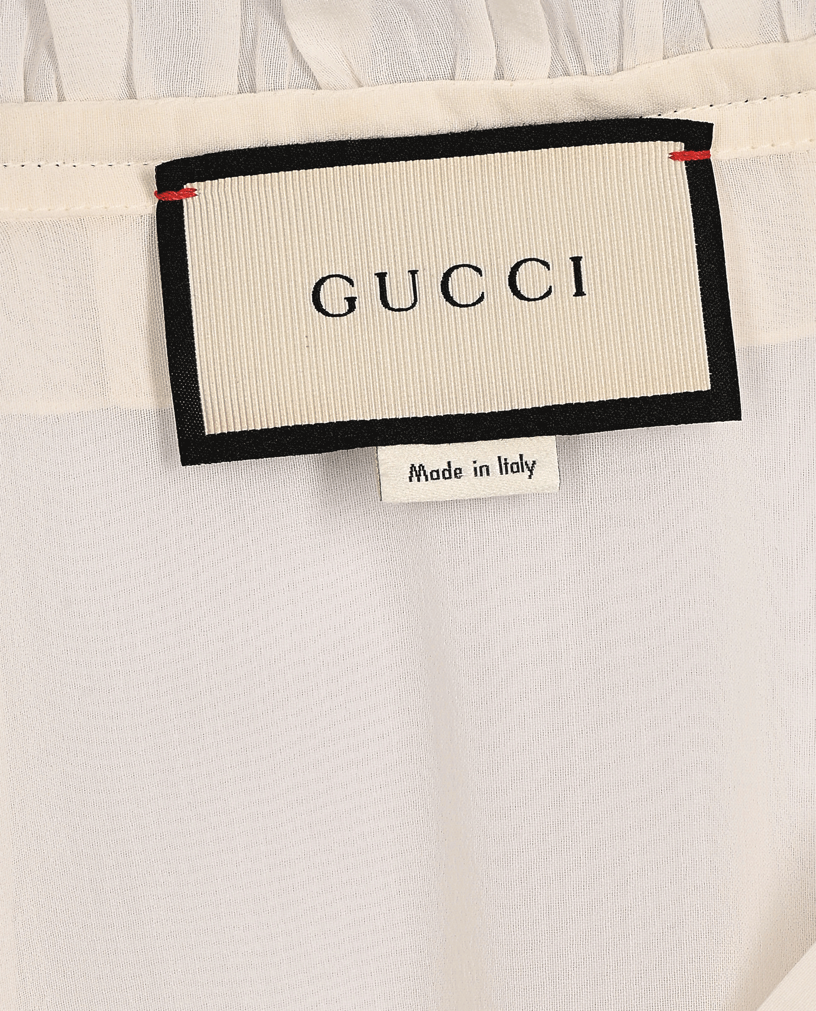 Gucci Ruffle Blouse, &pound;180, Clothing, White, Cotton/Silk, Other view