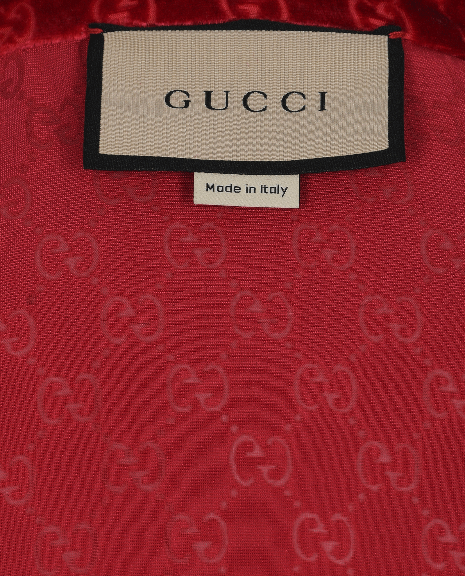 Gucci GG Devore Shirt, &pound;275, Clothing, Red, Silk/Viscose, Other view