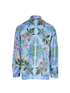 Gucci Floral Print Shirt, &pound;295, Clothing, Blue, Silk, Back view