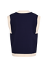 Gucci Oversized Vest, £220, Clothing, Blue, Viscose, Back view