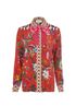 Gucci Floral Snake Print Shirt, front view