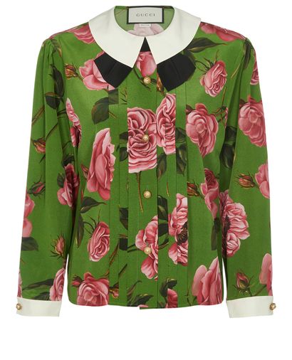 Gucci Pussy Bow Print Blouse, front view