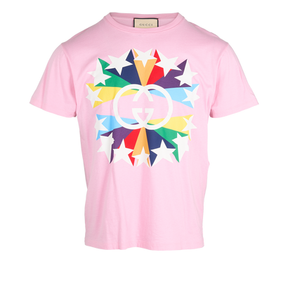 Gucci Stars T-Shirt, £120, Clothing, Pink, Cotton, Front view