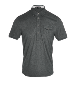 Gucci Polo Shirt, Mens, Cotton, Grey, Sz XXL, 2*