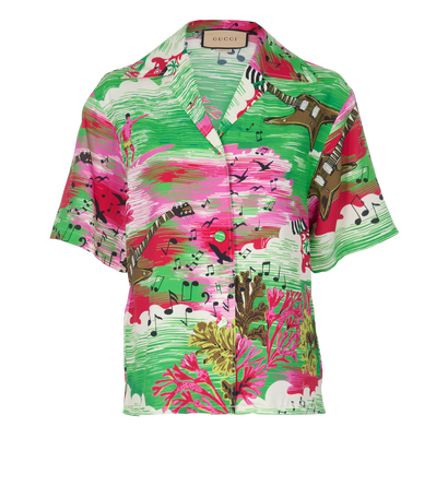 Gucci Hawaii Love Parade Shirt, front view