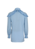 Gucci Ruffle Shirt, &pound;195, Clothing, Blue, Cotton, Back view