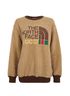 Gucci X North Face Teddy Sweatshirt, &pound;380, Clothing, Brown, Polyester (Polymer), Front view