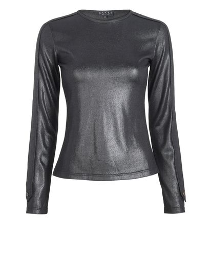 Gucci Shiny Long Sleeves Top, front view