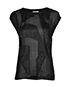 Helmut Lang Sheer Sparkly Sleeveless Top, front view
