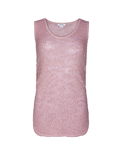 Helmut Lang Knitted Tank Top, Silk, Pink, UK S