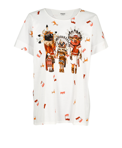 Hermes Printed T-Shirt, Cotton, White, UK16, 2*