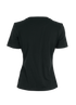 Hermes Micro Do Re T-Shirt, &pound;195, Clothing, Black, Cotton, Back view