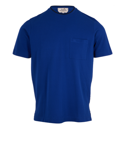 Hermes Mens T-Shirt, &pound;160, Clothing, Blue, Cotton, Front view
