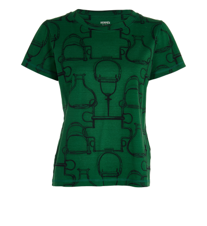 Hermes Printed T-Shirt, front view