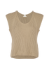 Hermes Cropped Vest Top, front view
