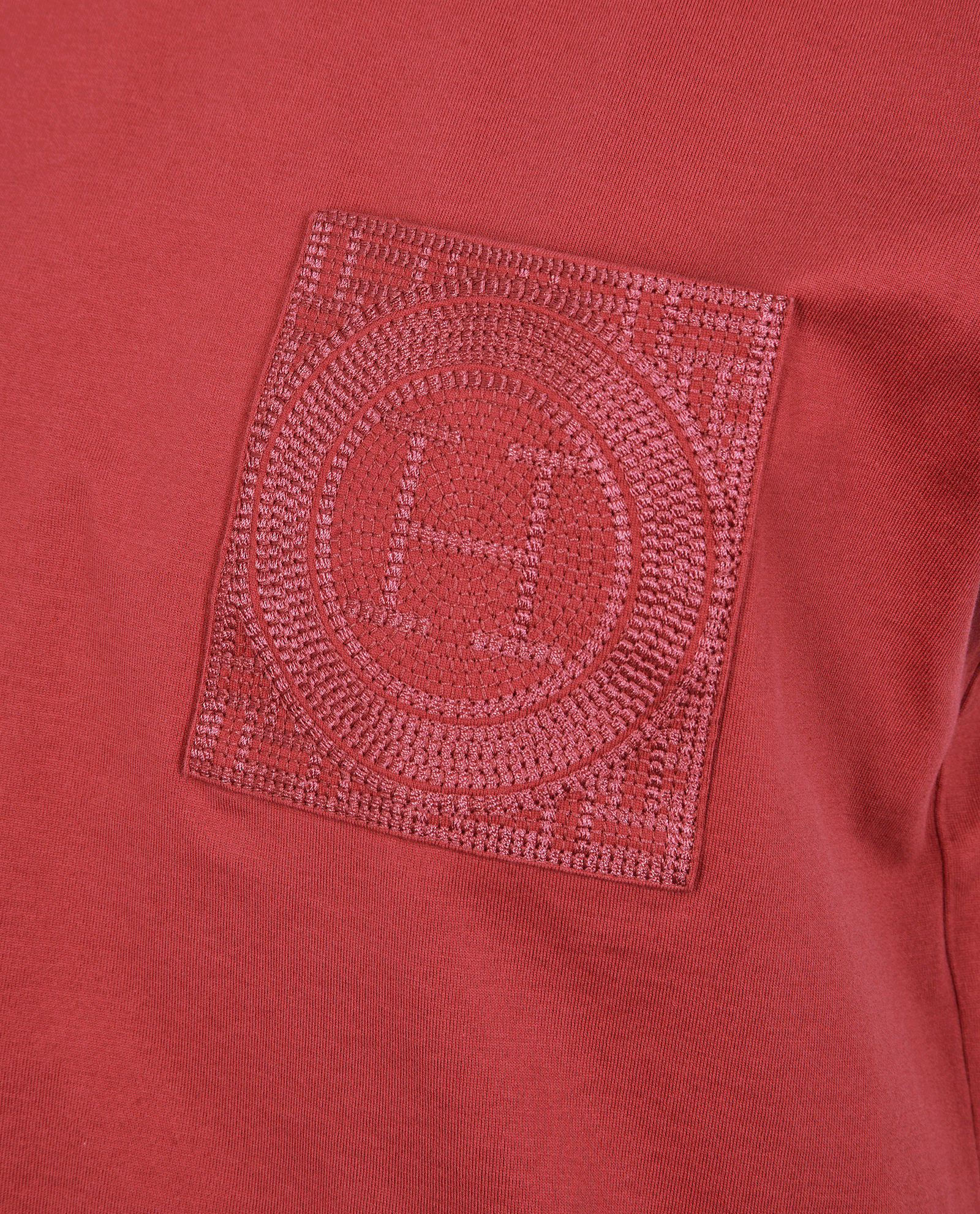 Hermes Embroidered Pocket T-Shirt, &pound;195, Clothing, Pink, Cotton, Other view