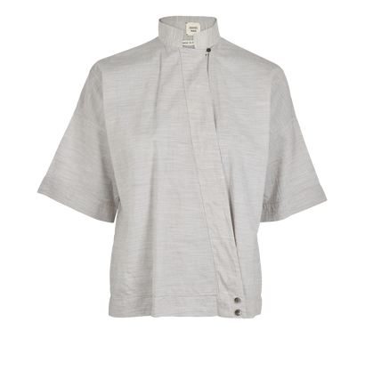 Hermes Short Sleeve Shirt, £195, Clothing, Grey, Cotton, Front view