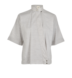 Hermes Short Sleeve Shirt, Cotton, Grey, UK6, 2*