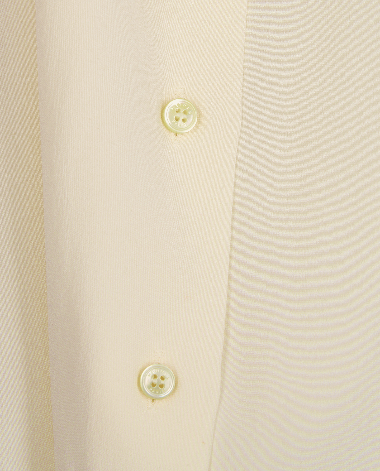 Hermes V-Neck Shirt, &pound;180, Clothing, Cream, Silk, Other view
