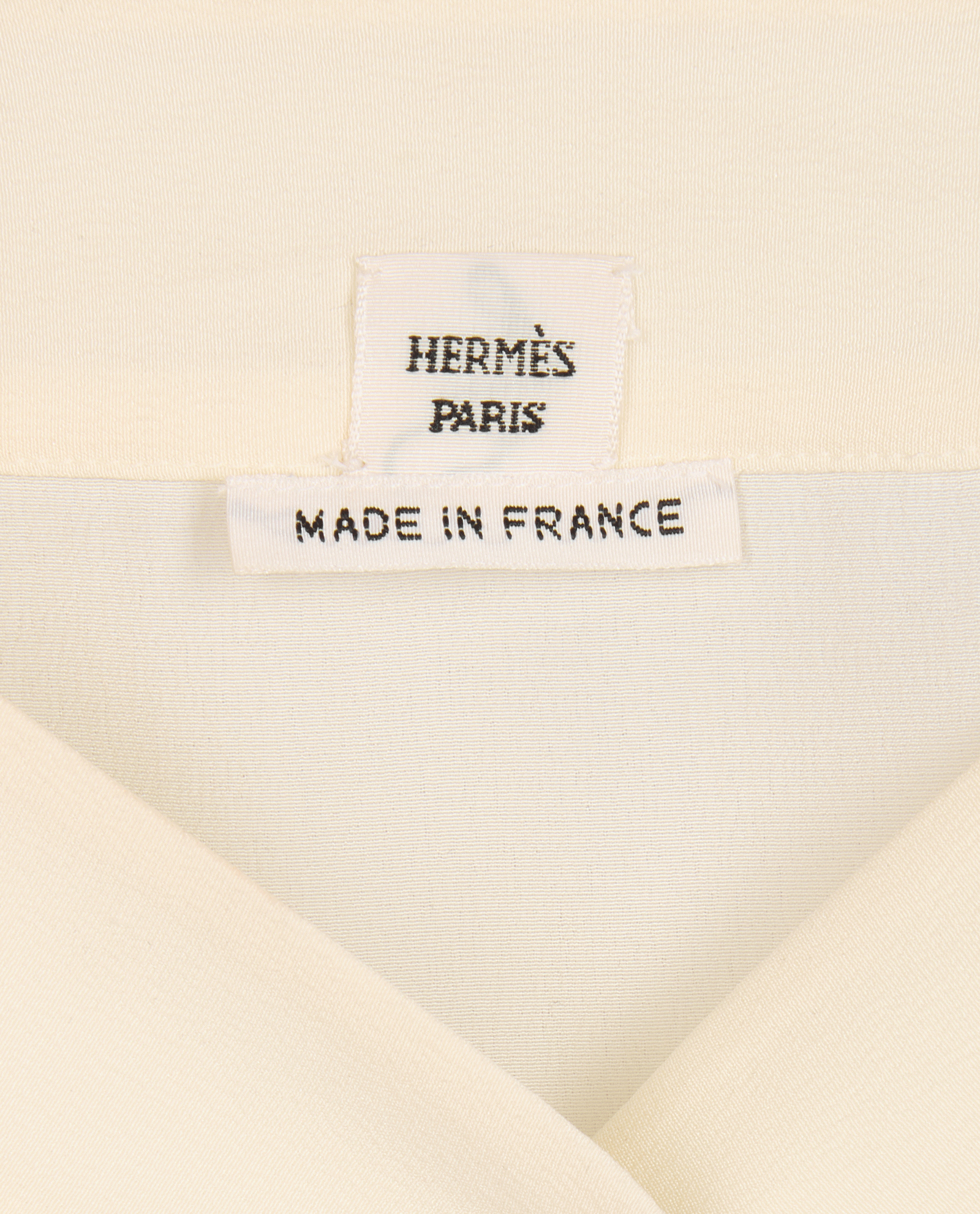 Hermes V-Neck Shirt, &pound;180, Clothing, Cream, Silk, Other view