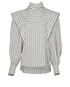 Isabel Marant Striped Asymmetric Shirt, front view