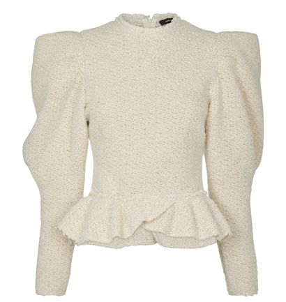 Isabel Marant Giamili Tweedycowens Flare Top, front view