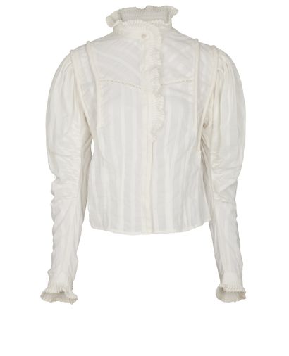 Isabel Marant Etoile Darya Ruffle Blouse, front view
