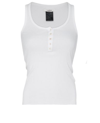 Isabel Marant Etoile Icon Louisalic Rib Tank, £65, Clothing, White, Cotton, Front view