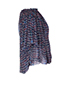 Isabel Marant Blue/Red/White Patterned Blouse, side view