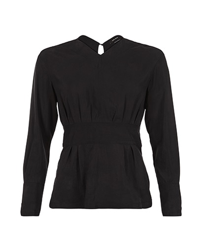 Isabel Marant Long Sleeve Pleat Top, front view