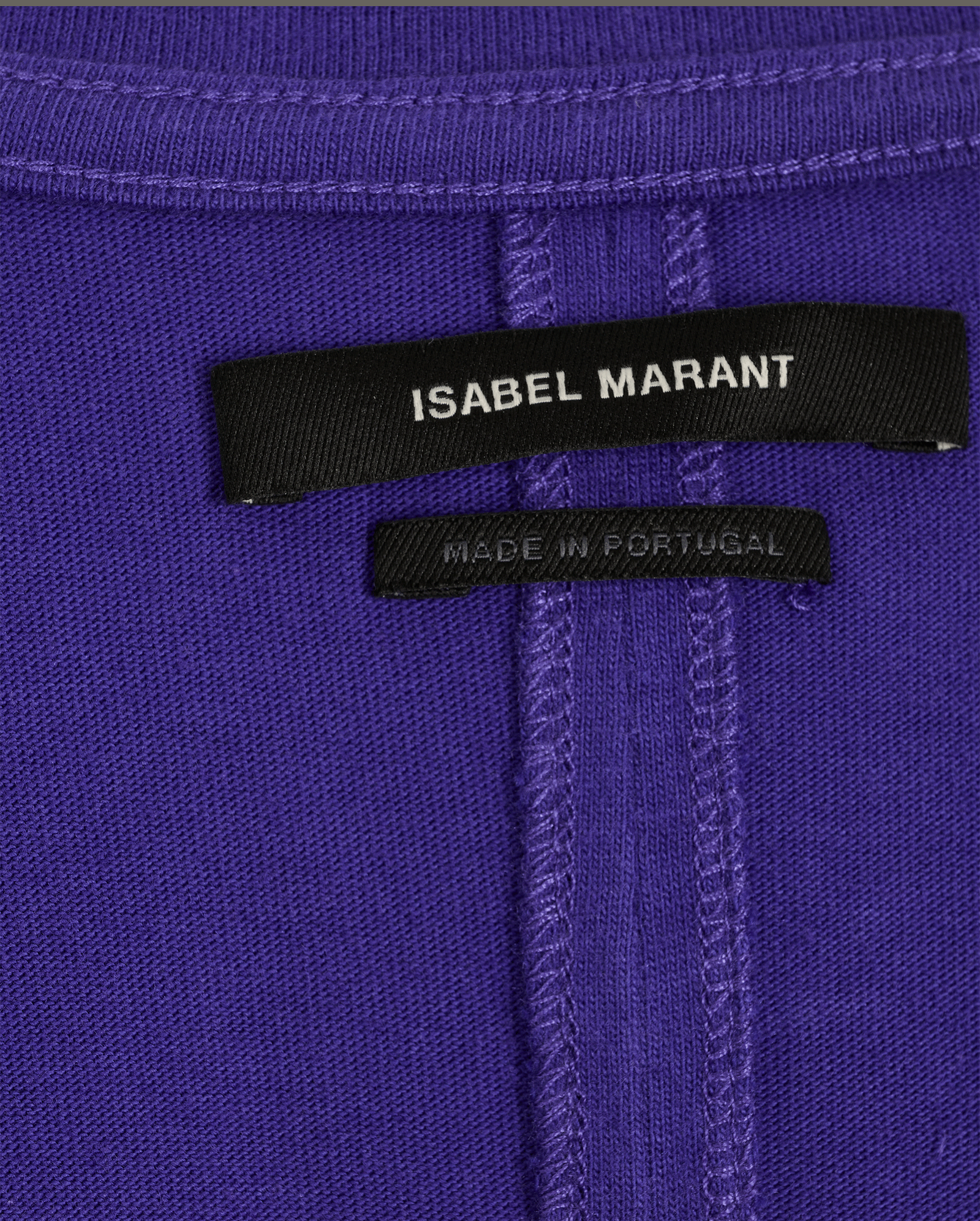 Isabel Marant Front-Split T-Shirt, &pound;40, Clothing, Purple, Cotton, Other view