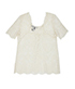 Isabel Marant Lace Short Sleeve Top, back view