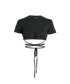 Jacquemus Le T-Shirt Baci Crop Top, front view