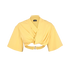 Jacquemus Cropped T-shirt, £60, Clothing, Yellow, Cotton, Front view