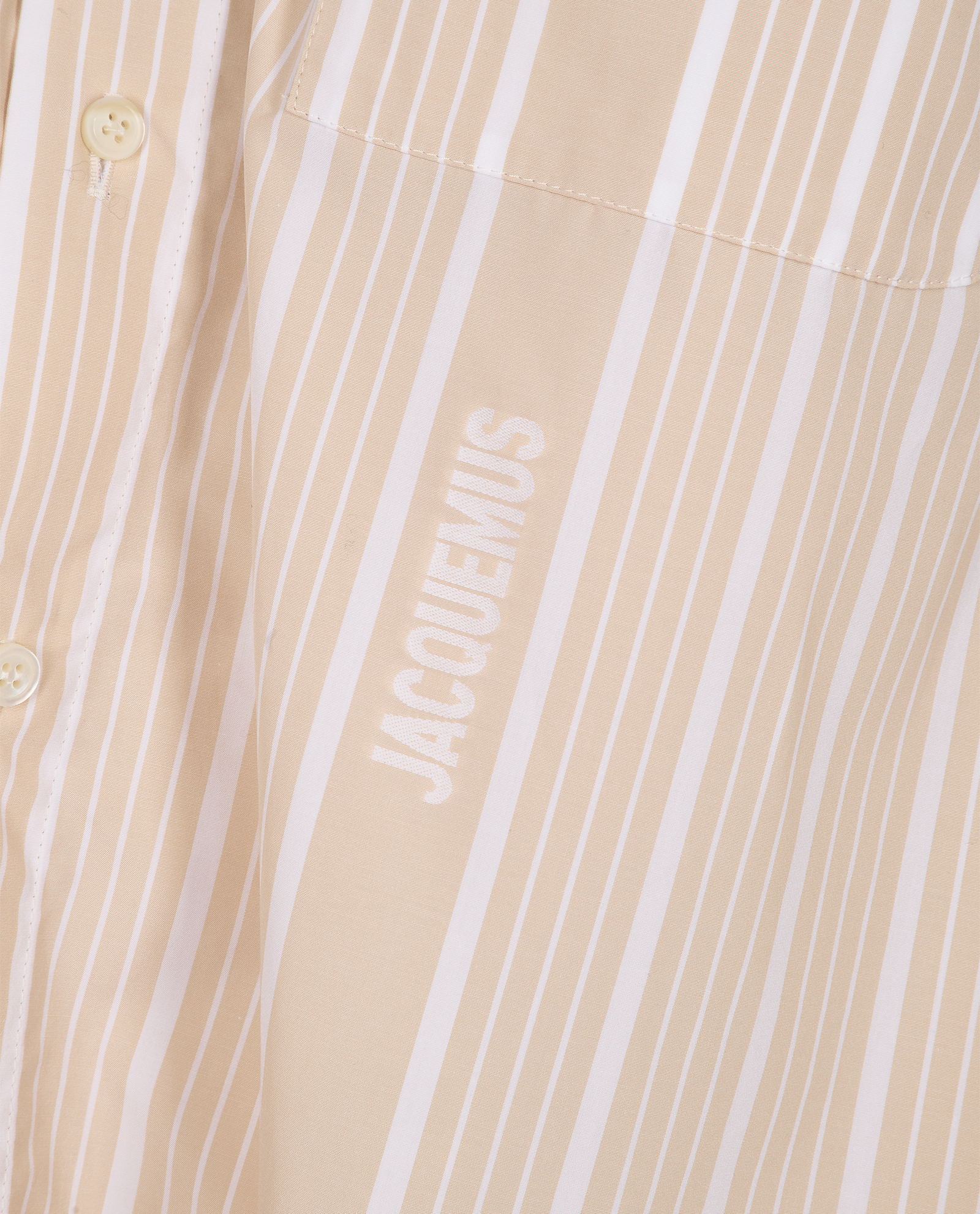 Jacquemus La Cuadro Men's Shirt, &pound;295, Clothing, Beige/White, Cotton, Other view