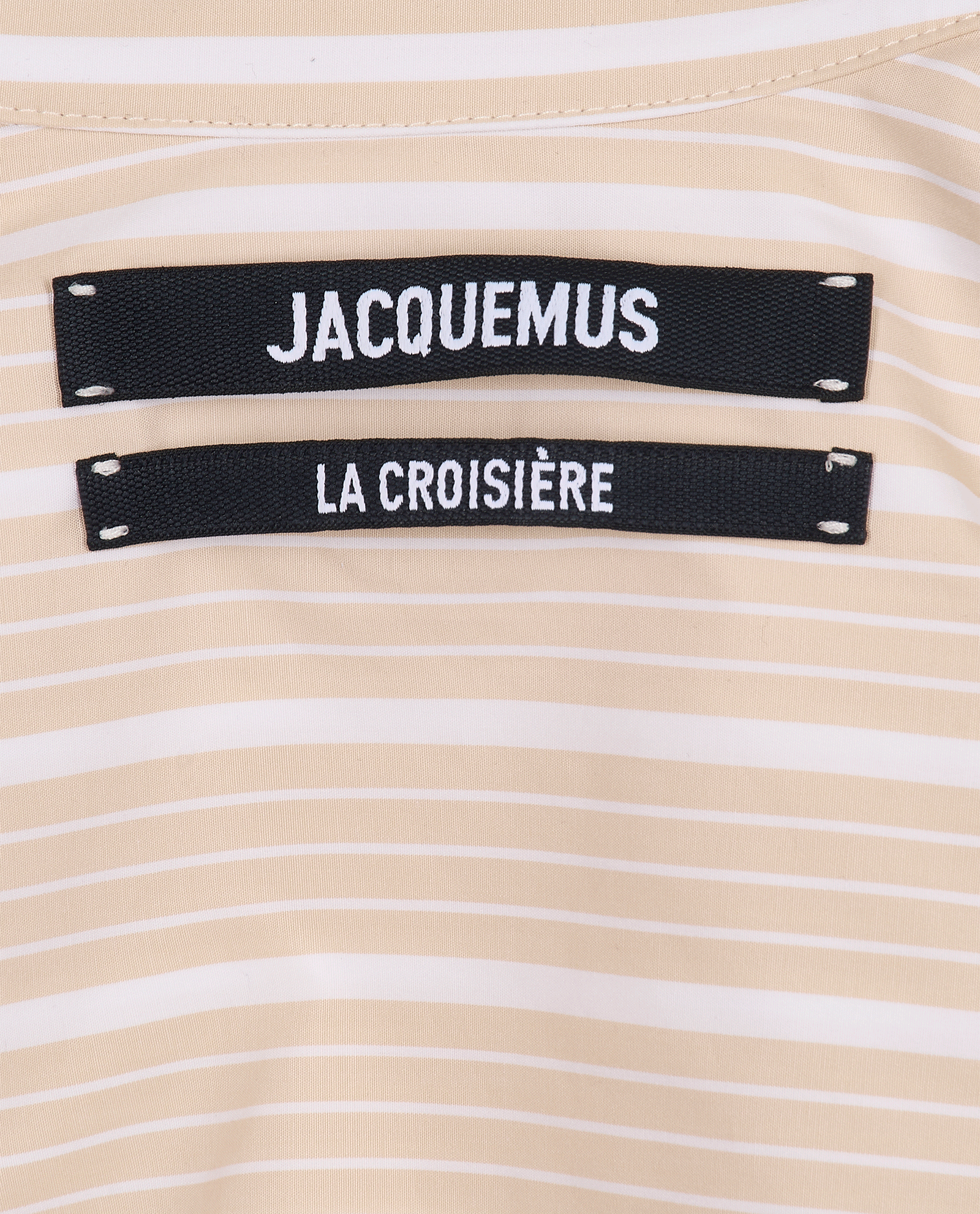 Jacquemus La Cuadro Men's Shirt, &pound;295, Clothing, Beige/White, Cotton, Other view