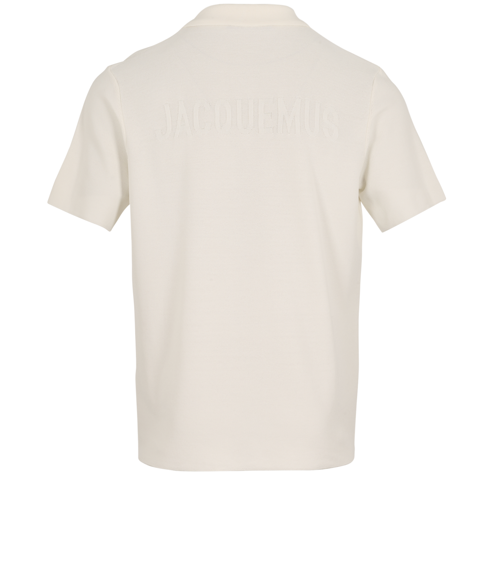 Jacquemus Le Polo Maille Shirt, &pound;150, Clothing, Cream, Viscose, Back view