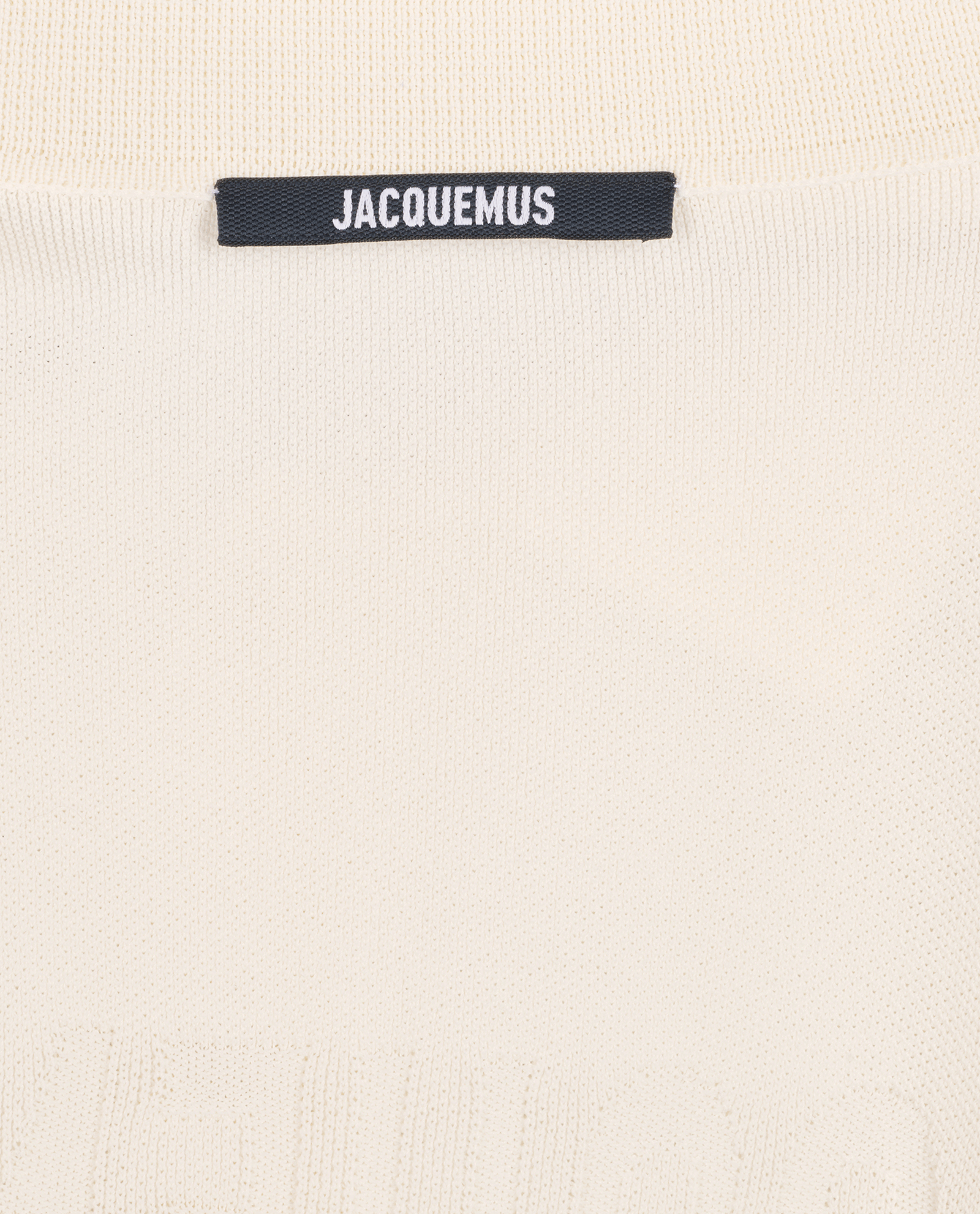 Jacquemus Le Polo Maille Shirt, &pound;150, Clothing, Cream, Viscose, Other view