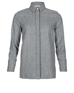Jil Sander Long Sleeve Shirt, Wool, Grey,  UK4